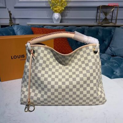 Replica Louis Vuitton Damier Azur Canvas Artsy Mm N40253